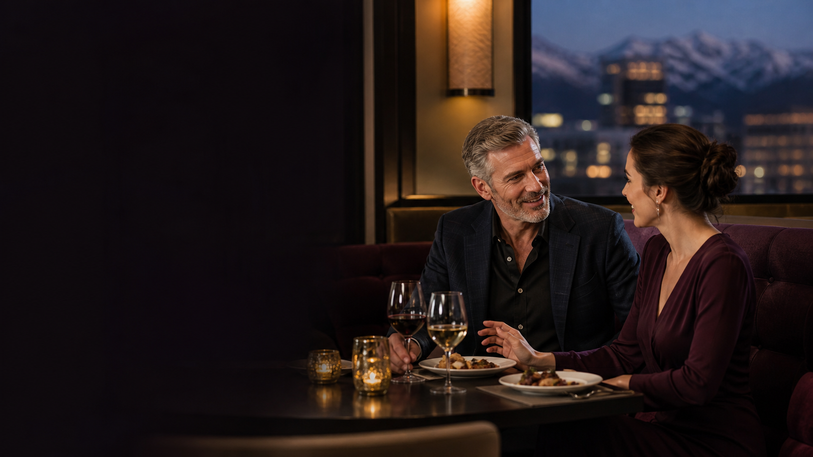 Two adults having a balanced conversation in Denver